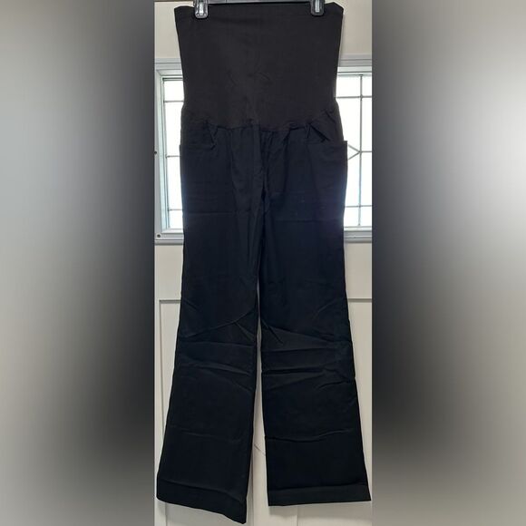 Liz Lange Maternity Dress Pants. Black Pockets (492) - Picture 1 of 6